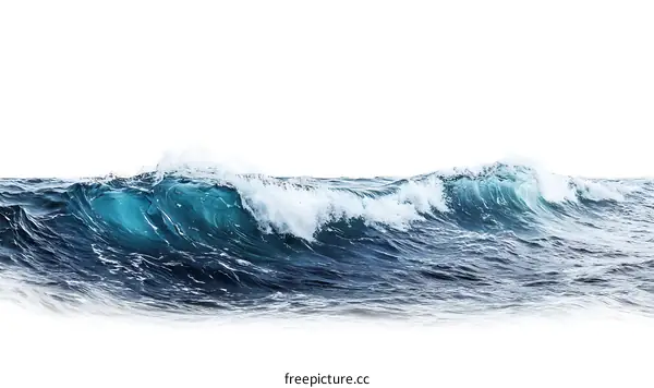 Ocean Waves Crashing on the Shore