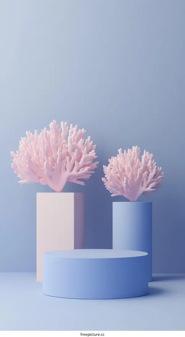Pink Coral Display Stand Design