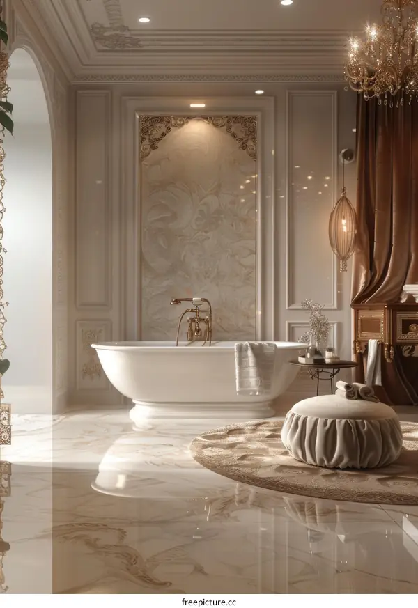 Luxury Exquisite European Style Bathroom Design