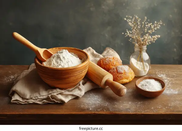 Bakery Ingredients Composition with Flour and Breads