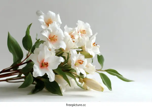 Elegant Bouquet of White Lilies