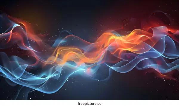 Abstract Wavy Colorful Background