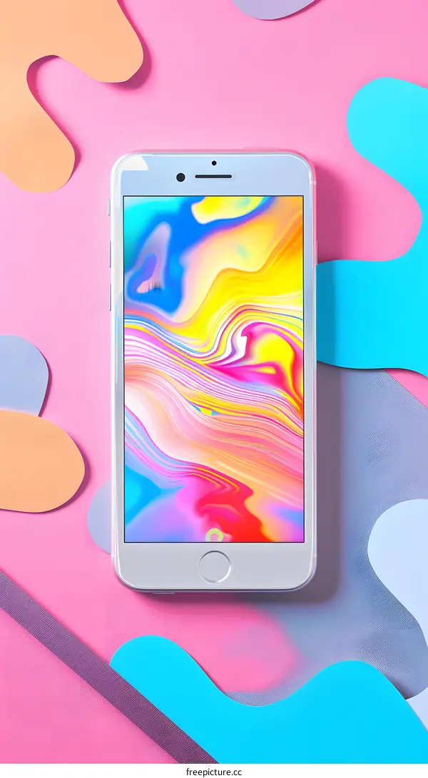 Colorful Abstract Liquid Background Smartphone