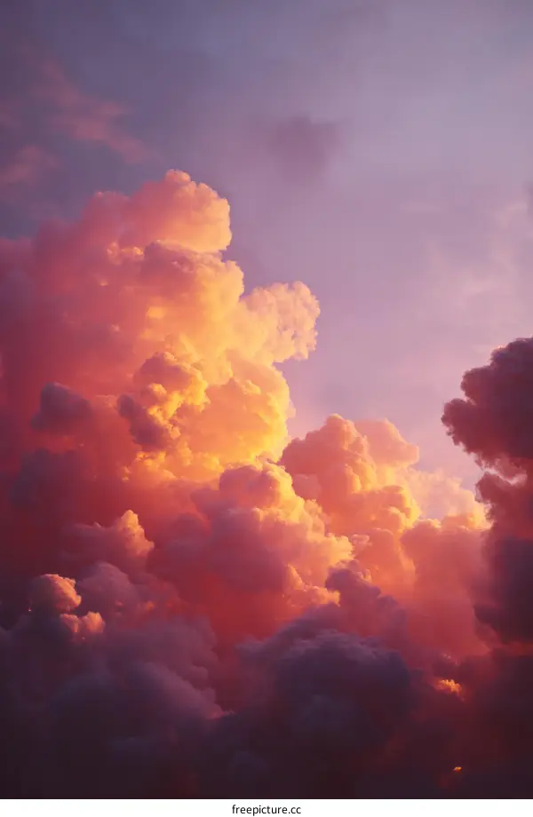 Dramatic Colorful Cloudscape at Sunset