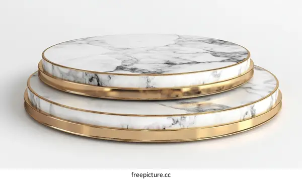 Elegant Marble Pedestal Display Stand