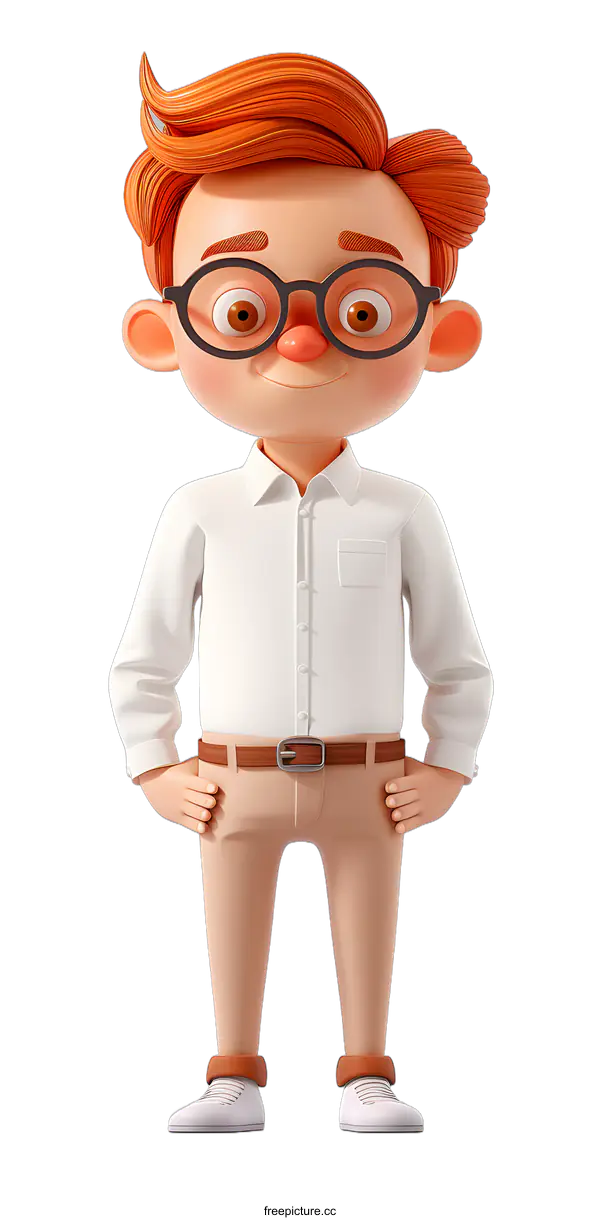 [Transparent Background PNG]3D rendering of a man