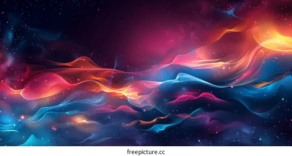 Nebula in Vibrant Colors