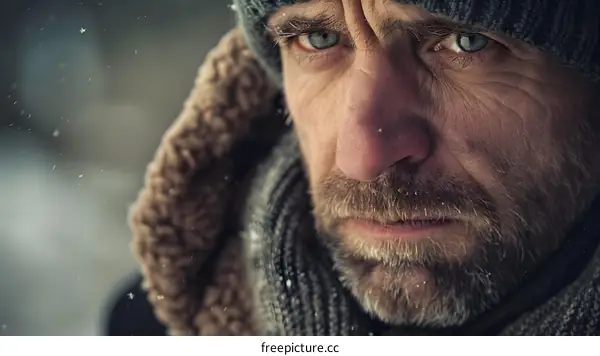 Portrait of a Man in a Winter Hat