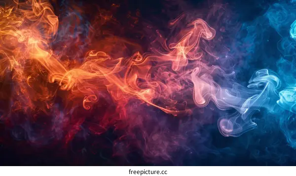Smoke and Fire Abstract