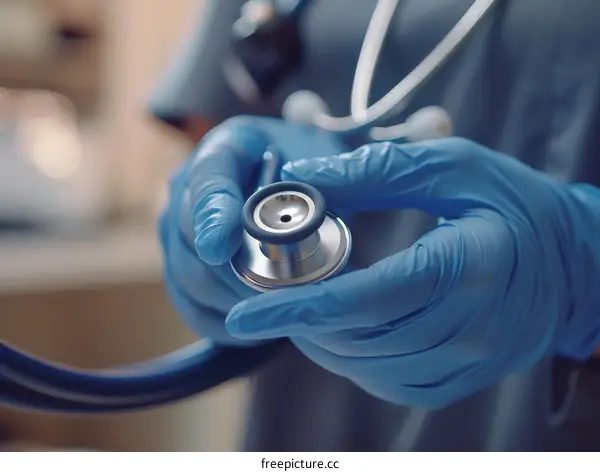 Doctor Examining Patient with Stethoscope