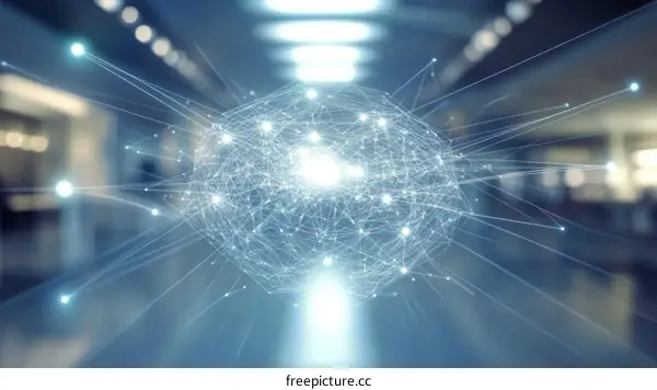 Abstract Network Globe Illustrative Image