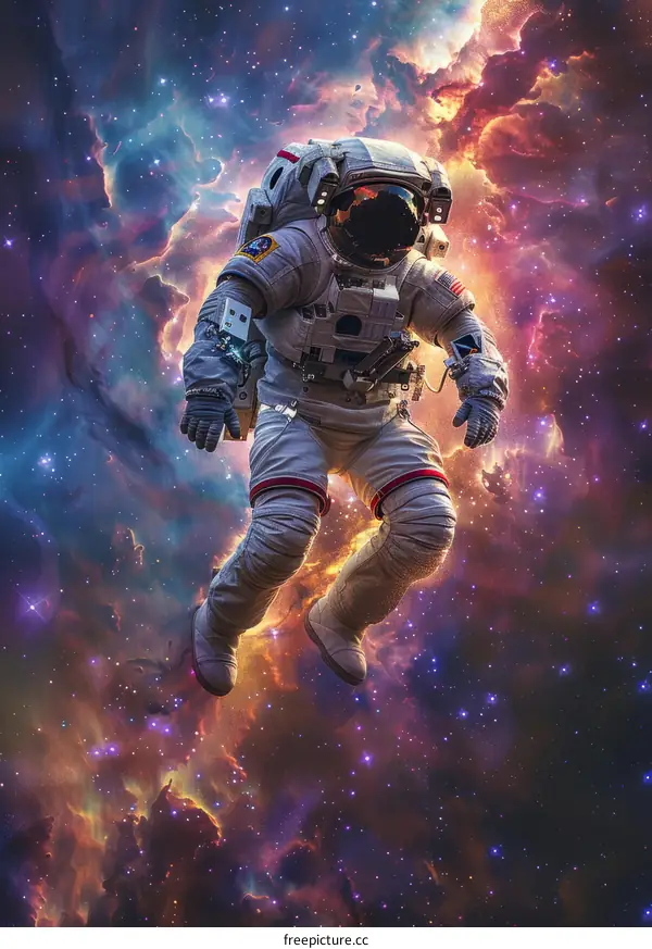 Astronaut Floating in Space