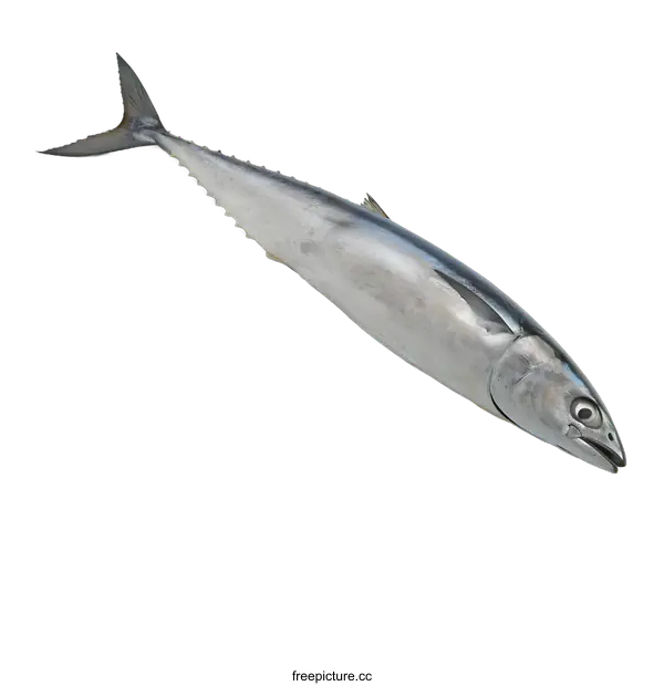 [Transparent Background PNG]Fresh whole bullet tuna fish on white background
