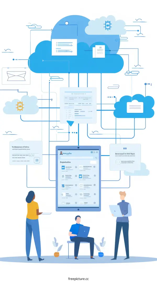 Group Collaboration via Cloud Services on Tablet