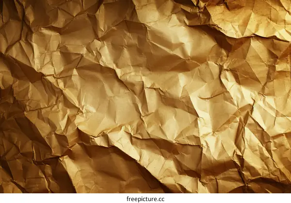 crumpled brown paper texture background