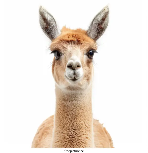 Close-up Portrait of a Llama