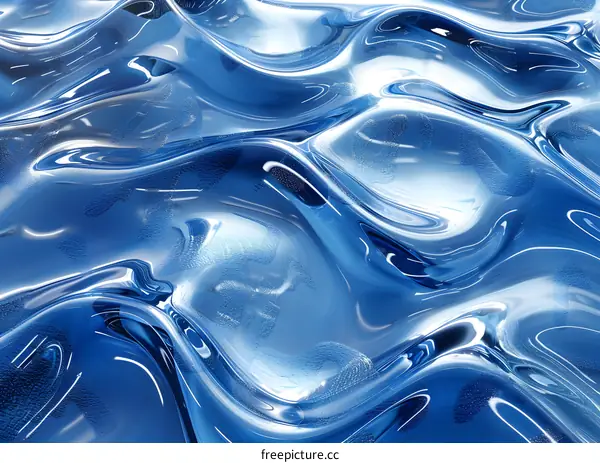 Blue liquid