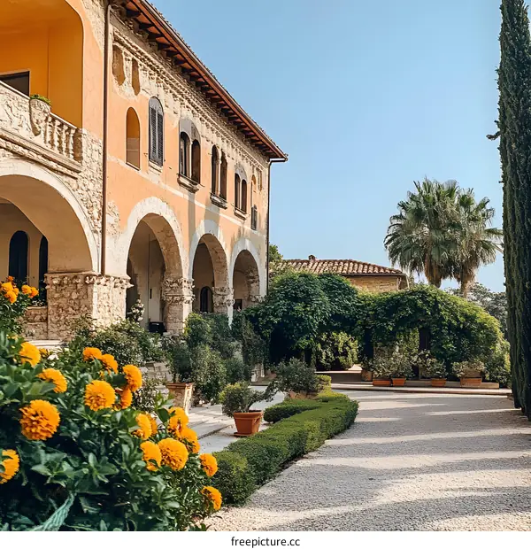 Italian Villa with a Beautiful Garden