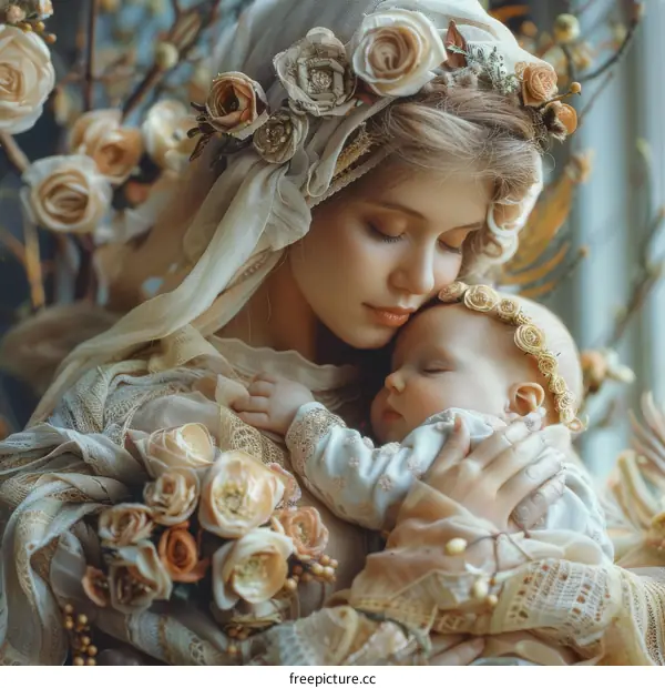 Mother and Baby Tender Love