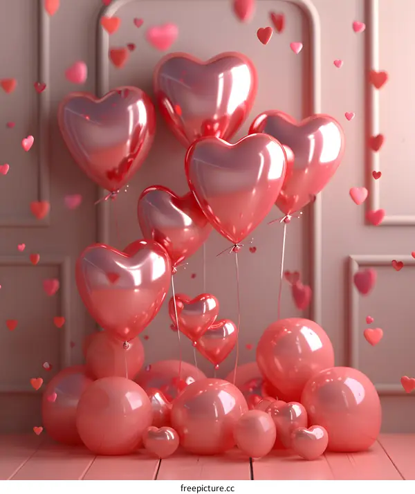 Pink balloons