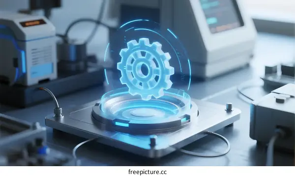 Digital Gear in Laboratory Setting with High-Tech Interface