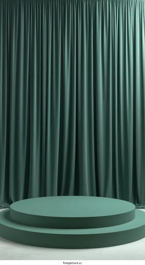 Teal Stage Platform Product Display Background