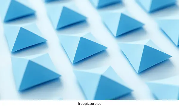 Abstract Light Blue Geometric Pattern