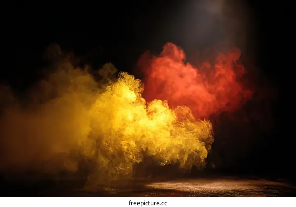 Abstract Colorful Smoke Background Design
