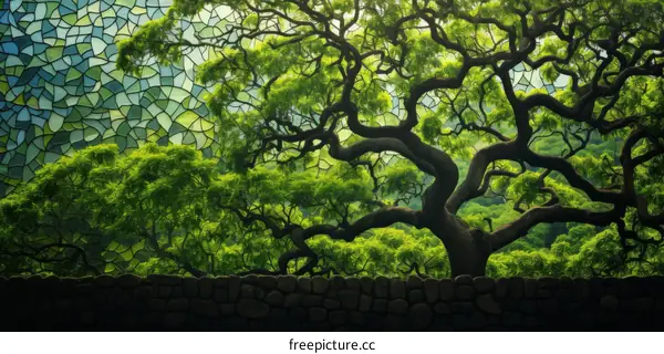 Stained Glass Tree of Life