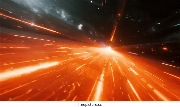 Fast-moving Orange Streaks in Cosmic Space Environment