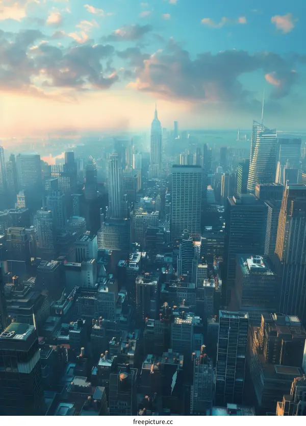 Manhattan Skyline with Empire State Building