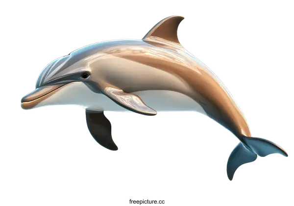 [Transparent Background PNG]Dolphin Illustration with Vivid Colors