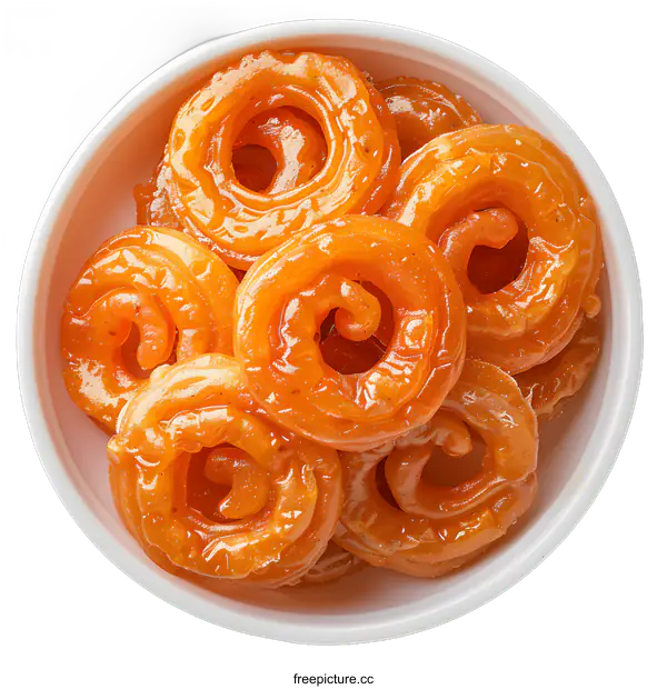 [Transparent Background PNG]Indian Sweet Jalebi Food Dessert