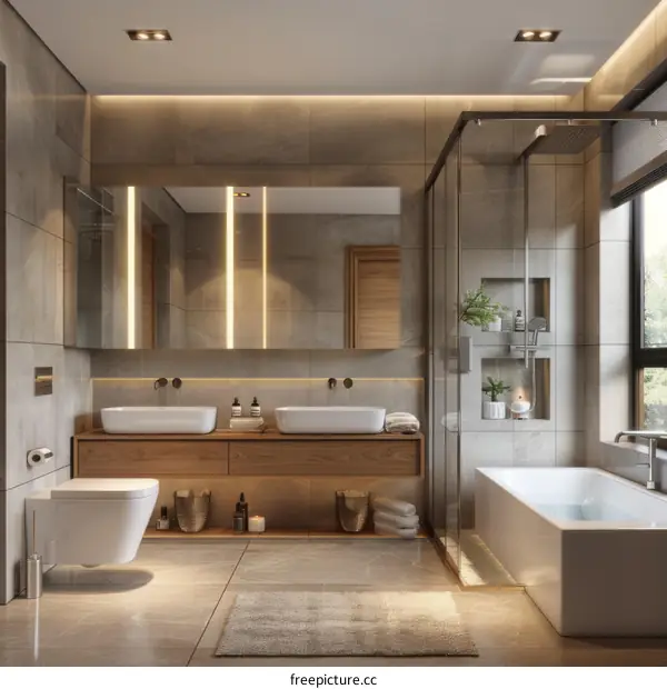 Modern Luxury Bathroom Design Interior