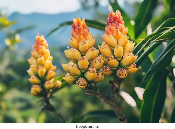 Close Up of Yellow Flowers in Bloom