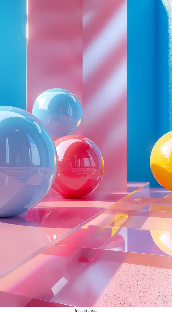 Abstract Colorful Geometric Shapes