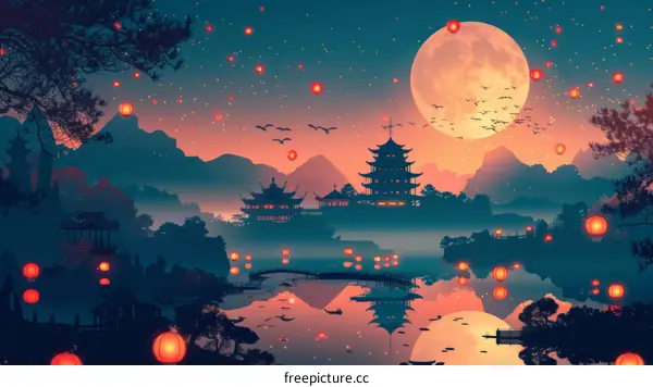 Tranquil Night in the Orient