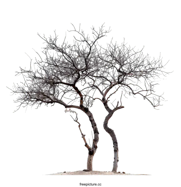 [Transparent Background PNG]Bare Tree Isolated on White Background