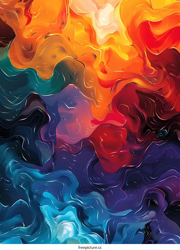 Colorful abstract painting