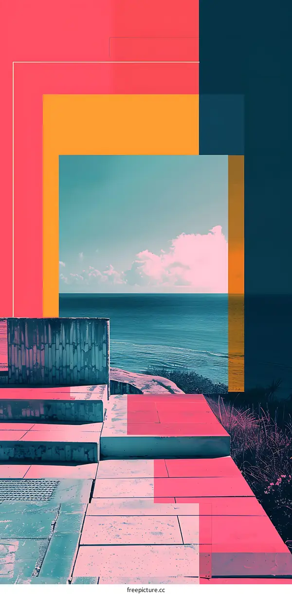 Abstract Minimalist  Sea and Sky View