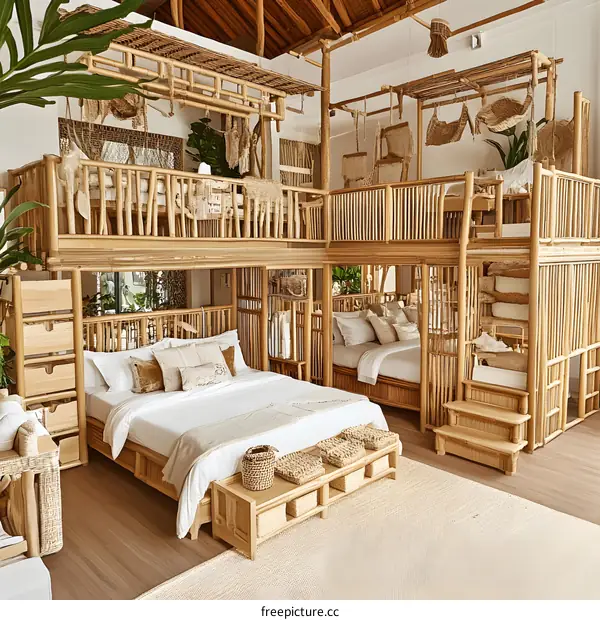 Bamboo Furniture Interior Design for a Modern Home