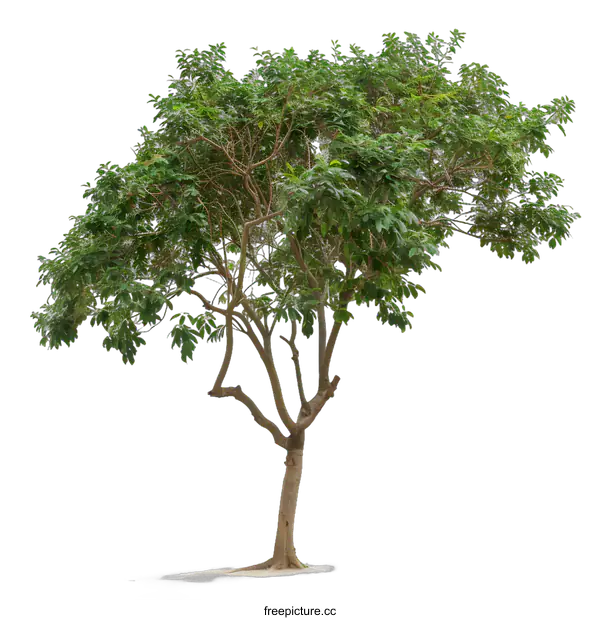 [Transparent Background PNG]Green Tree Isolated on White Background