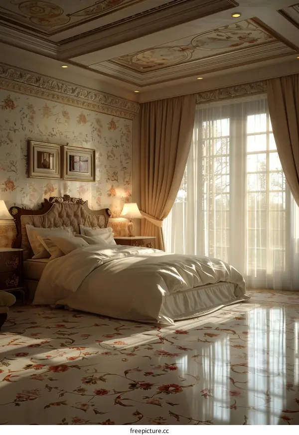 Luxury Bedroom Interior Design Illustration