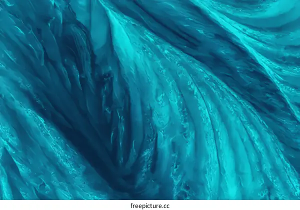 Abstract Turquoise Flowing Texture