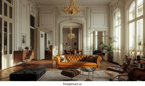Luxury Elegant Interior Design of a Grand Mansion