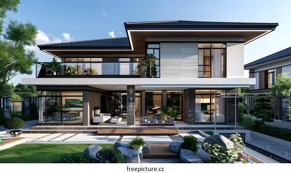 A modern style villa