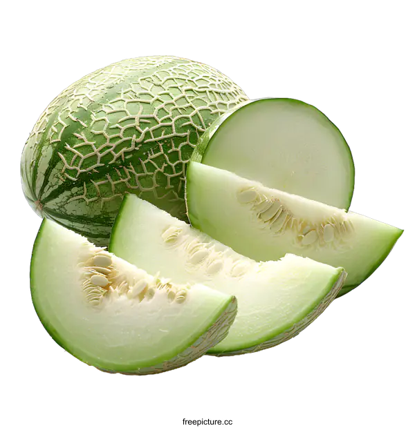 [Transparent Background PNG]Honeydew melon