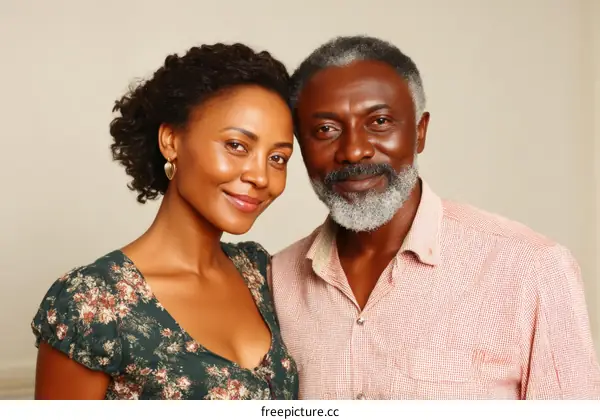 Portrait of two African American adults