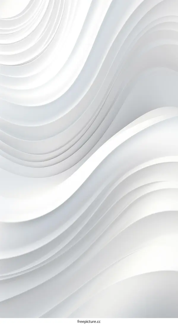 White abstract waves background