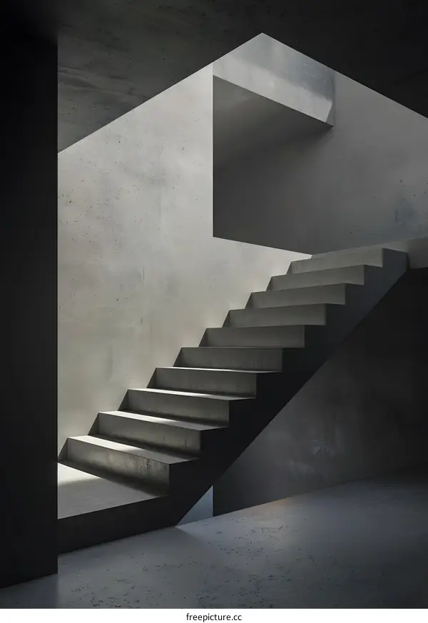 Modern Concrete Staircase Design